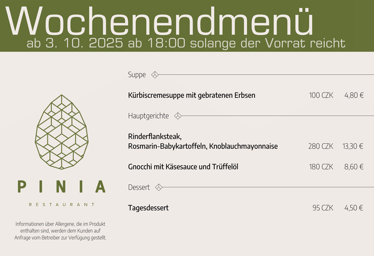 Wochenendmenü