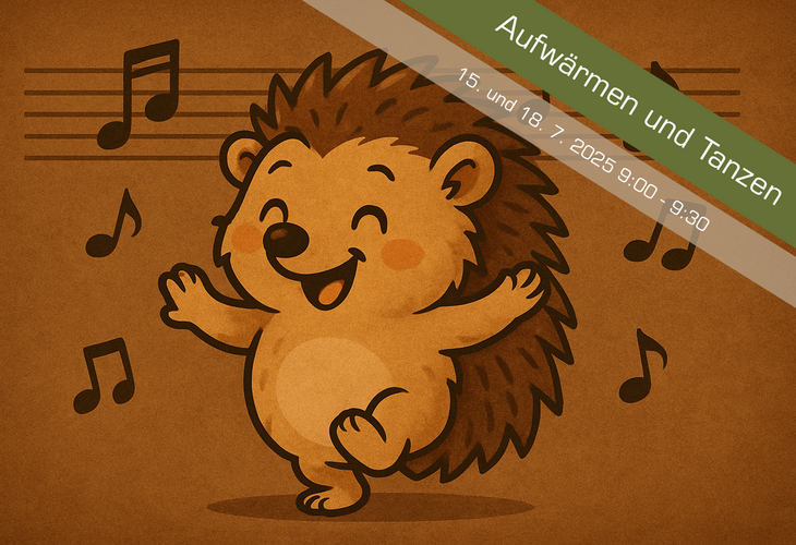 Aufwärmen und Tanzen